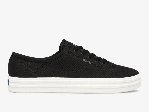 Keds Breezie Canvas Naisten Nauhakengät Mustat | FI-98123