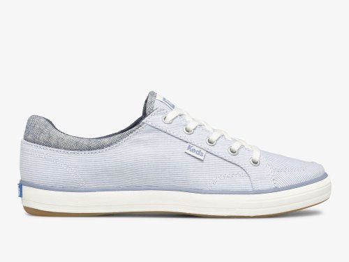 Keds Center II Chambray Stripe Naisten Nauhakengät Sininen | FI-73387