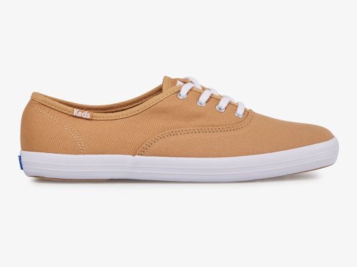 Keds Champion Feat. Organic Puuvilla Naisten Nauhakengät Ruskea | FI-58462