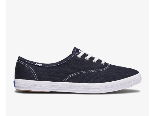 Keds Champion Feat. Organic Puuvilla Naisten Nauhakengät Syvä Laivastonsininen | FI-97712