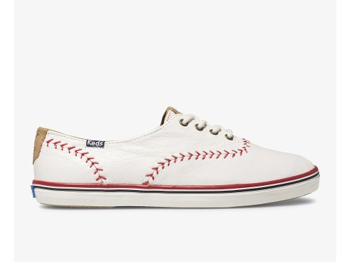 Keds Champion Pennant Nahkaiset Naisten Nauhakengät Kerma | FI-07971