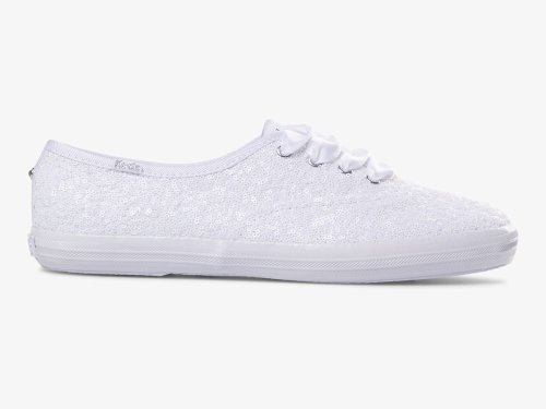 Keds Champion Sequins Naisten Nauhakengät Valkoinen | FI-30752