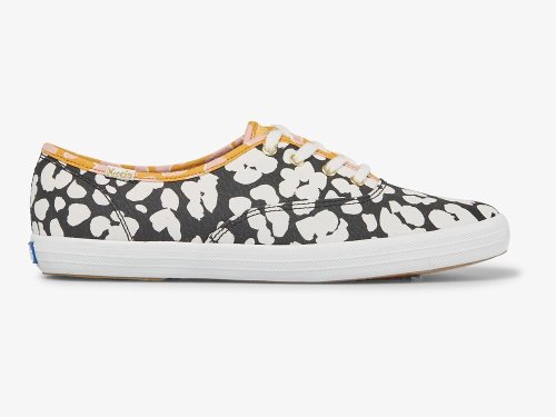 Keds Champion Spot Print Naisten Nauhakengät Mustat Valkoinen | FI-60333