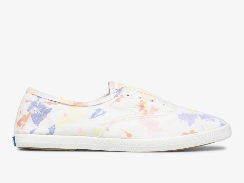 Keds Chillax Splatter Twill Naisten SlipOnTennarit Valkoinen Monivärinen | FI-22282