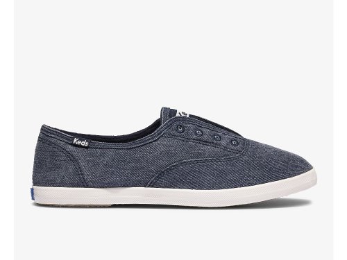 Keds Chillax Washable Feat. Organic Puuvilla Naisten SlipOnTennarit Laivastonsininen | FI-14389