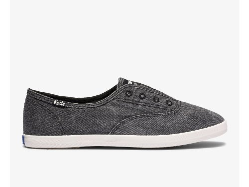 Keds Chillax Washable Feat. Organic Puuvilla Naisten SlipOnTennarit Tummanharmaat | FI-93304