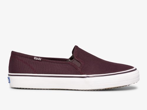 Keds Double Decker Tencel™ Naisten SlipOnTennarit Viininpunainen | FI-62129