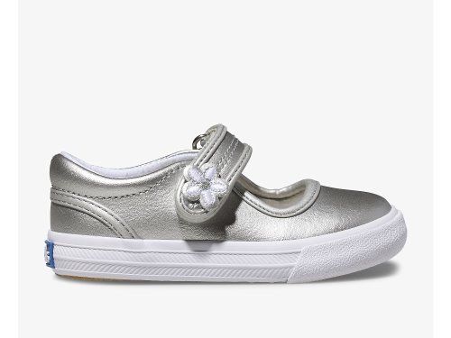 Keds Ella Mary Jane Tytön Nahkakengät Hopea | FI-33624