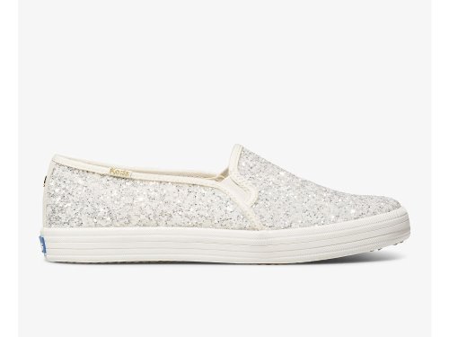 Keds Kate Spade New York Double Decker Glitter Naisten SlipOnTennarit Kerma | FI-91242