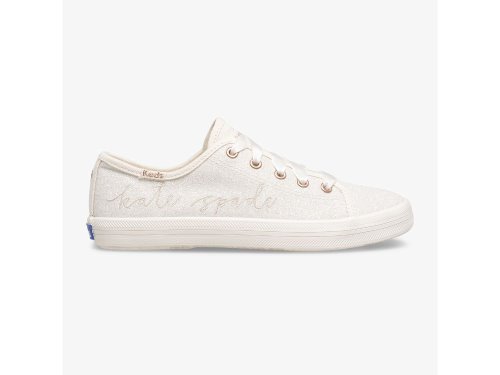 Keds Kate Spade New York Kickstart Glitter Tytön Tennarit Valkoinen | FI-82627