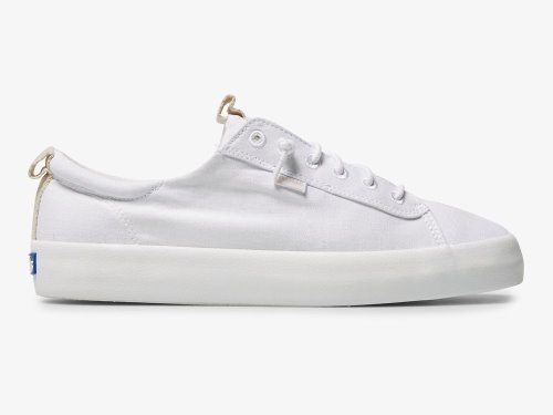 Keds Kickback Canvas Naisten SlipOnTennarit Valkoinen | FI-85928