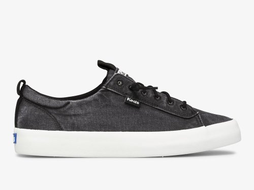 Keds Kickback Canvas Washable Naisten Nauhakengät Mustat | FI-49607