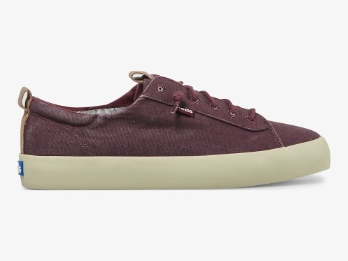 Keds Kickback Canvas Washable Naisten Nauhakengät Viininpunainen | FI-91055