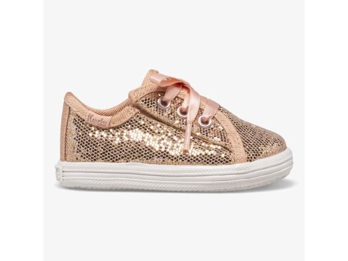 Keds Kickstart Crib Celebrations Tytön Tennarit Pinkki Kultaiset | FI-43864