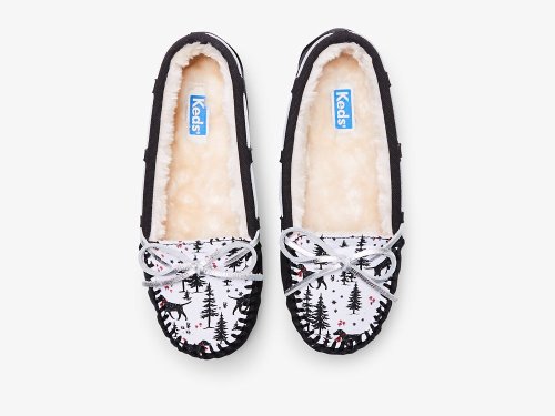 Keds Moccasin Tossut Naisten Tossut Mustat Monivärinen | FI-46301