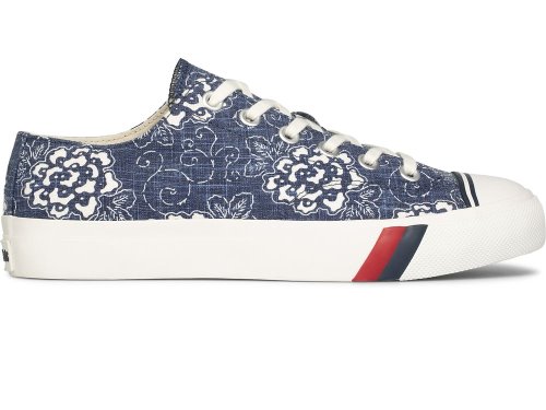 Keds Royal Lo Floral Print Naisten Nauhakengät Laivastonsininen | FI-42644