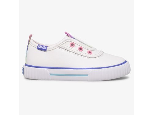 Keds Topkick Slip On Jr Washable Nahkaiset Tytön SlipOnTennarit Valkoinen | FI-18096