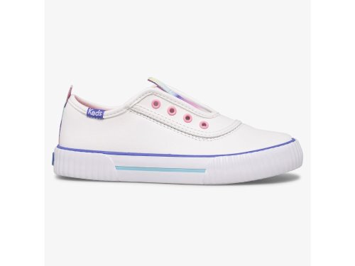 Keds Topkick Slip On Washable Nahkaiset Tytön SlipOnTennarit Valkoinen | FI-83725