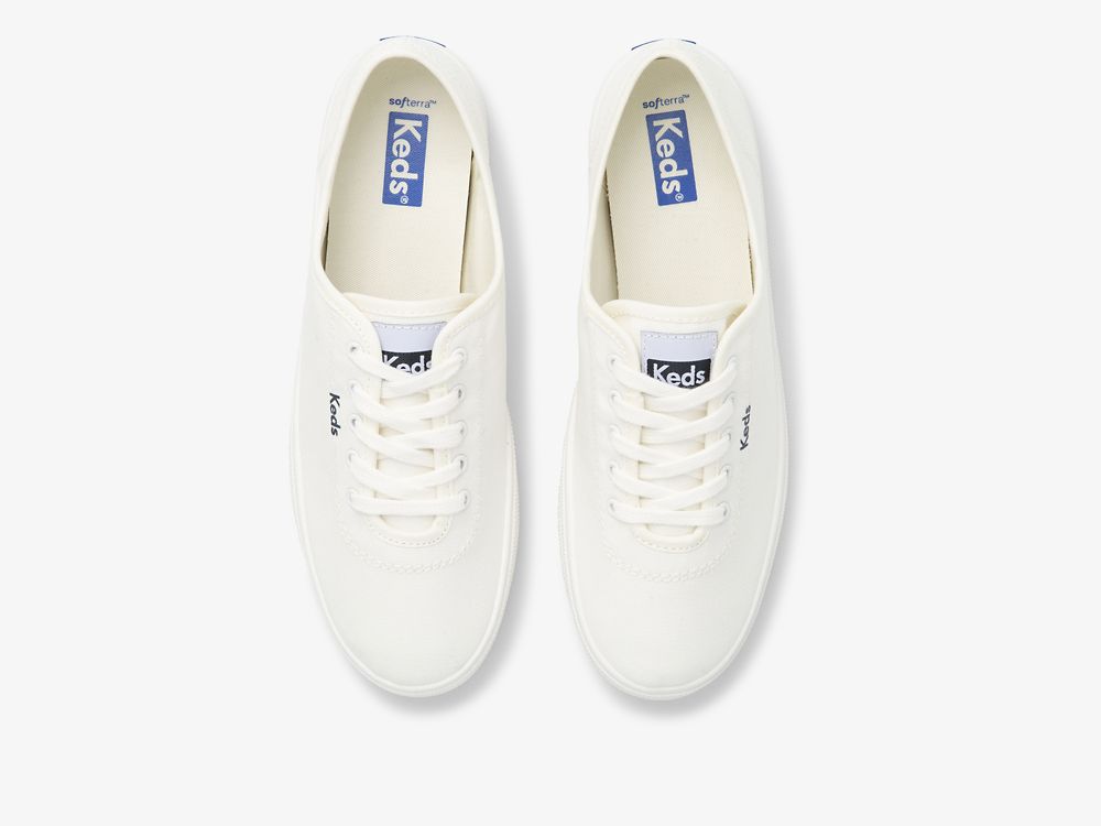 Keds Breezie Canvas Naisten Nauhakengät Valkoinen | FI-32928