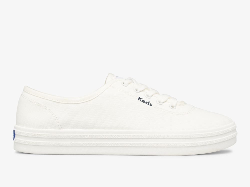 Keds Breezie Canvas Naisten Nauhakengät Valkoinen | FI-32928