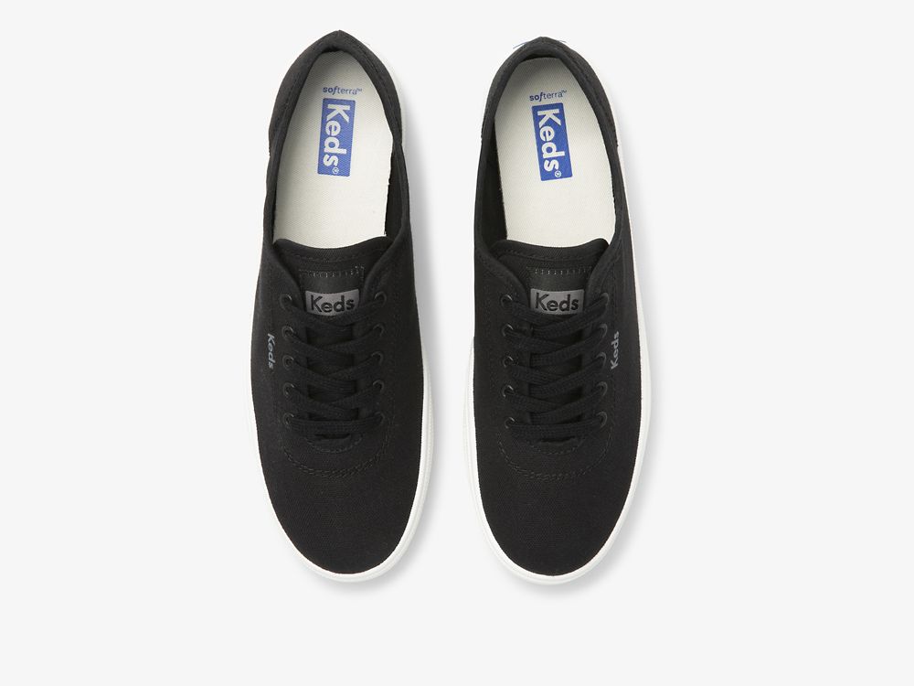 Keds Breezie Canvas Naisten Nauhakengät Mustat | FI-98123