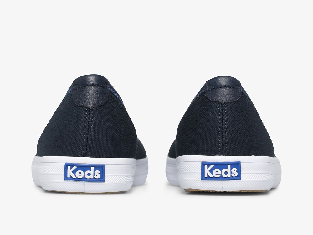 Keds Bryn Canvas Naisten SlipOnTennarit Laivastonsininen | FI-01169