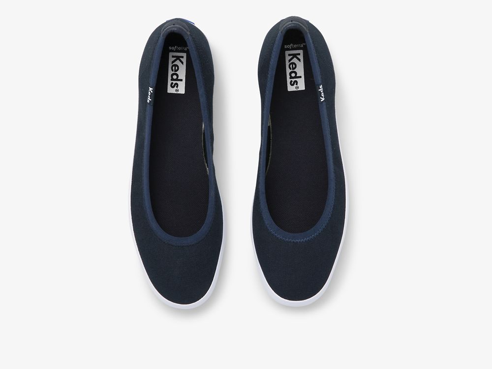 Keds Bryn Canvas Naisten SlipOnTennarit Laivastonsininen | FI-01169