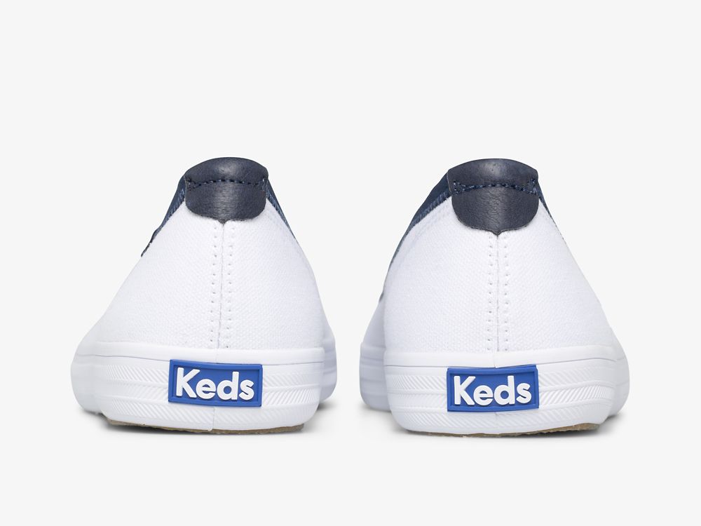 Keds Bryn Canvas Naisten SlipOnTennarit Valkoinen | FI-73163