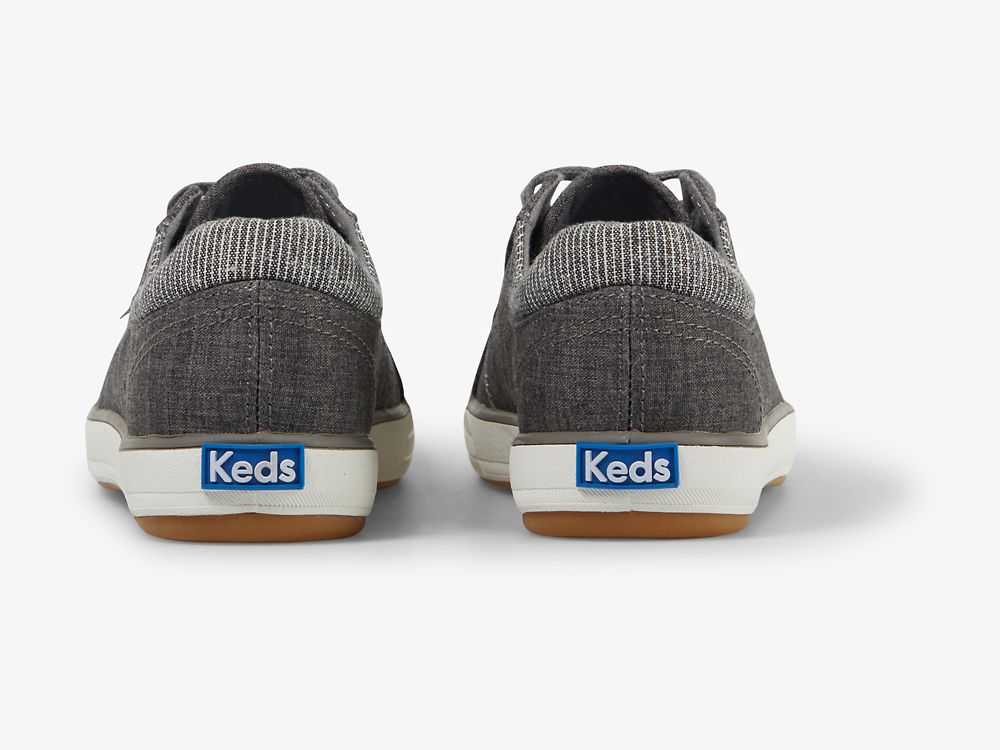 Keds Center II Puuvilla Slub Naisten Nauhakengät Harmaat | FI-65285