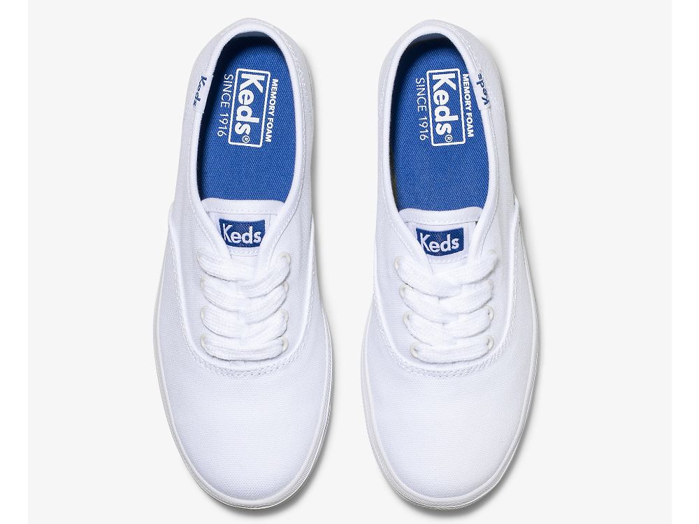 Keds Champion CVO Sneaker Canvas Tytön Tennarit Valkoinen | FI-58584