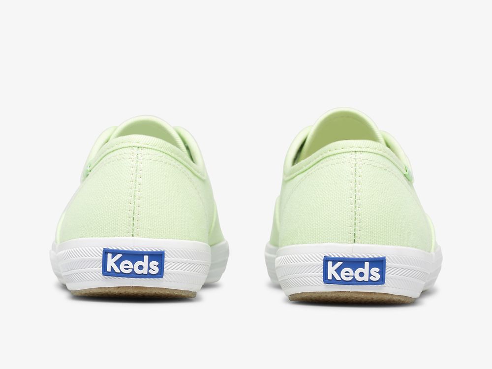 Keds Champion Canvas Washable Naisten Nauhakengät Vihreä | FI-38955