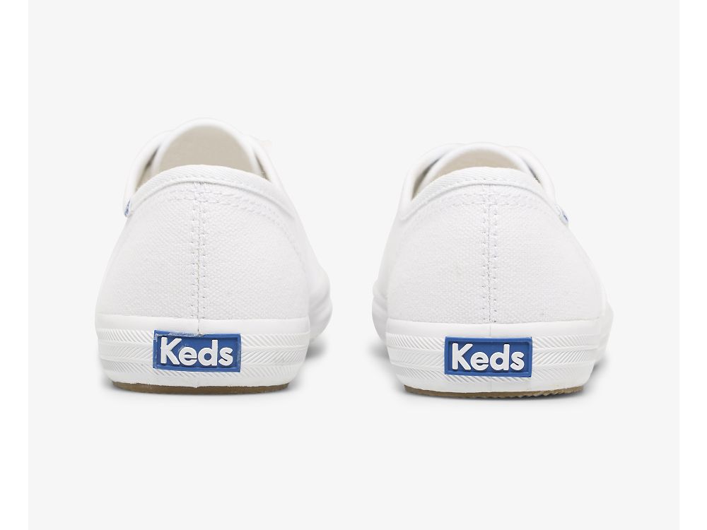 Keds Champion Feat. Organic Puuvilla Naisten Nauhakengät Valkoinen | FI-33919