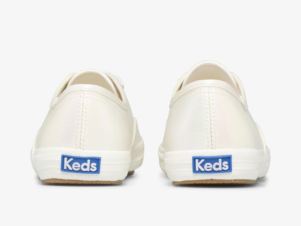 Keds Champion Iridescent Canvas Naisten Nauhakengät Valkoinen Monivärinen | FI-88370