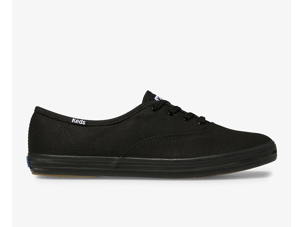 Keds Champion Originals Naisten Nauhakengät Mustat Mustat | FI-32224