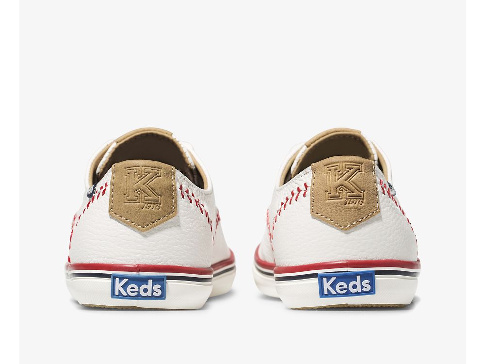 Keds Champion Pennant Nahkaiset Naisten Nauhakengät Kerma | FI-07971