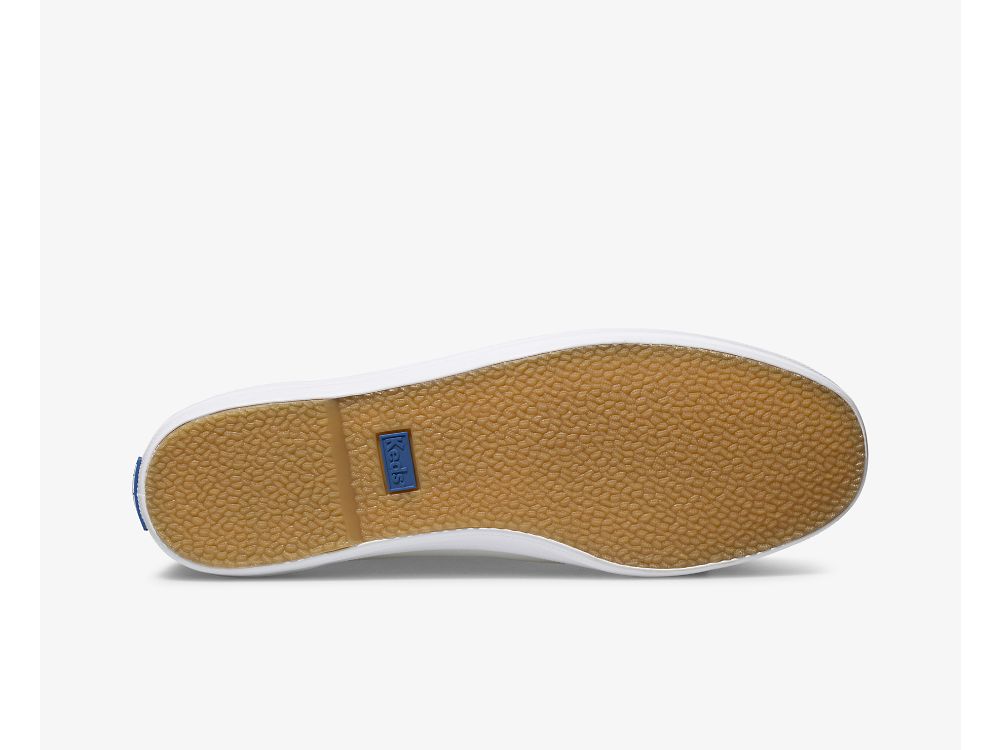 Keds Champion Slip On Nahkaiset Naisten Nahkakengät Valkoinen | FI-71593