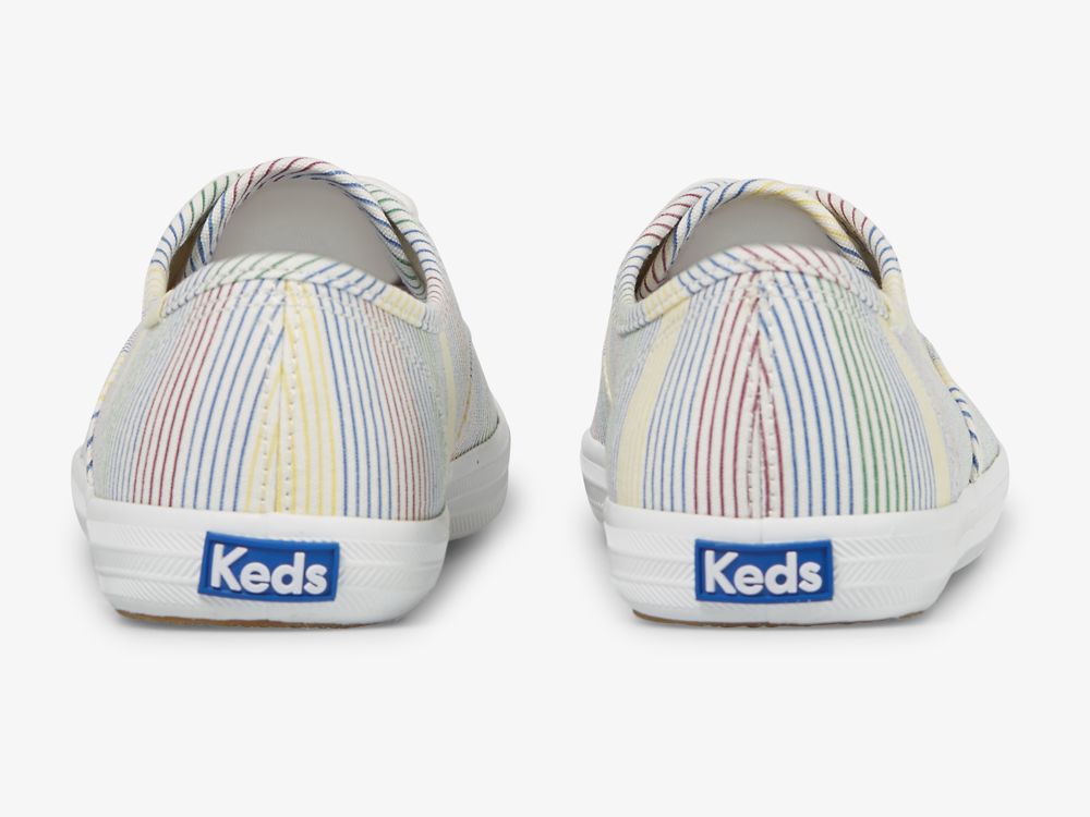 Keds Champion Surf Stripe Naisten Nauhakengät Valkoinen Monivärinen | FI-79315