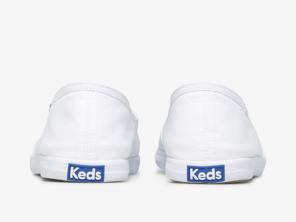 Keds Chillax Mini Twill Naisten SlipOnTennarit Valkoinen | FI-33371