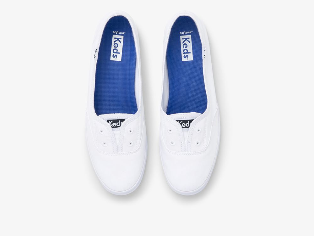 Keds Chillax Mini Twill Naisten SlipOnTennarit Valkoinen | FI-33371