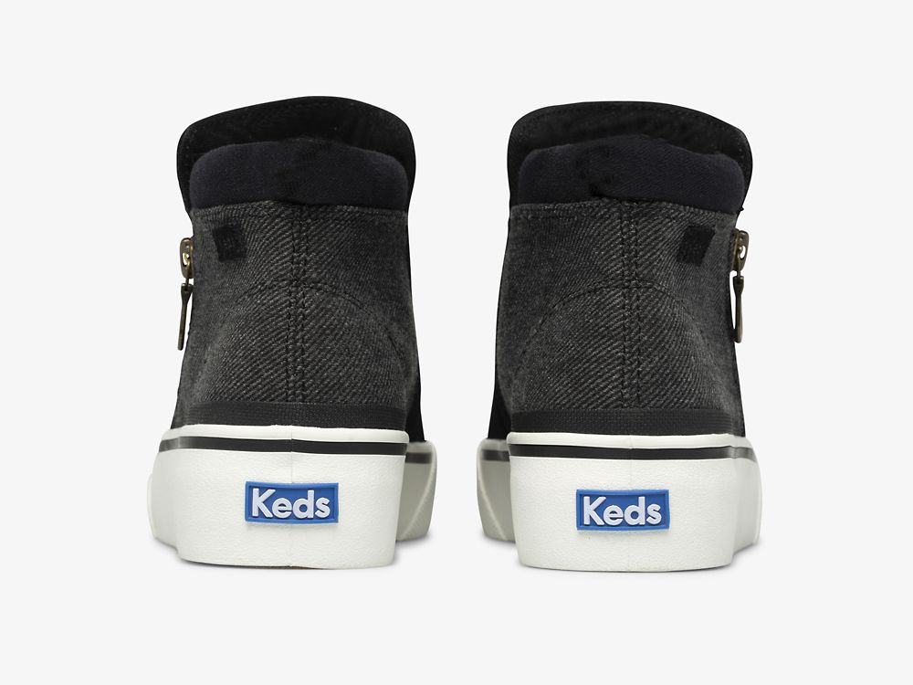 Keds Cooper Zip Bootie Naisten SlipOnTennarit Mustat | FI-38896