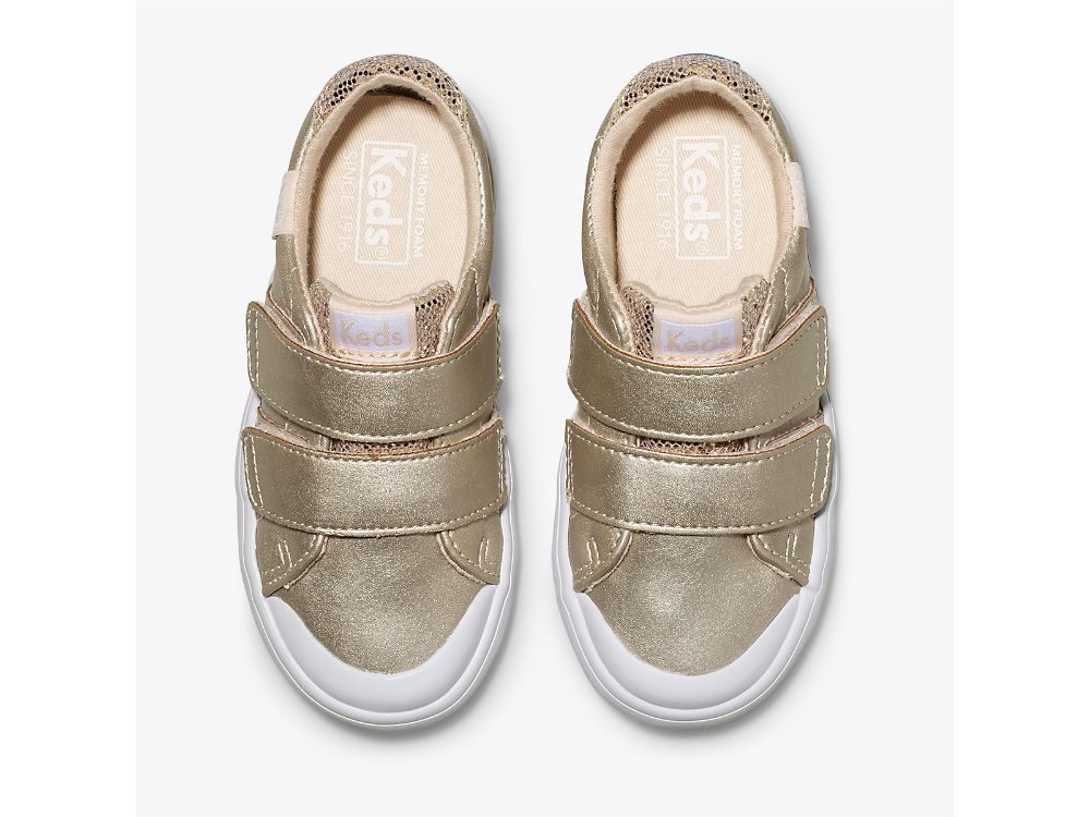 Keds Courtney HL Tytön SlipOnTennarit Pinkki Kultaiset | FI-79008