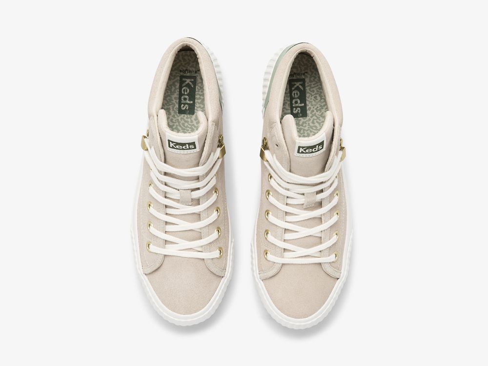 Keds Demi Mid TRX Mokka Naisten Nauhakengät Beige | FI-28563