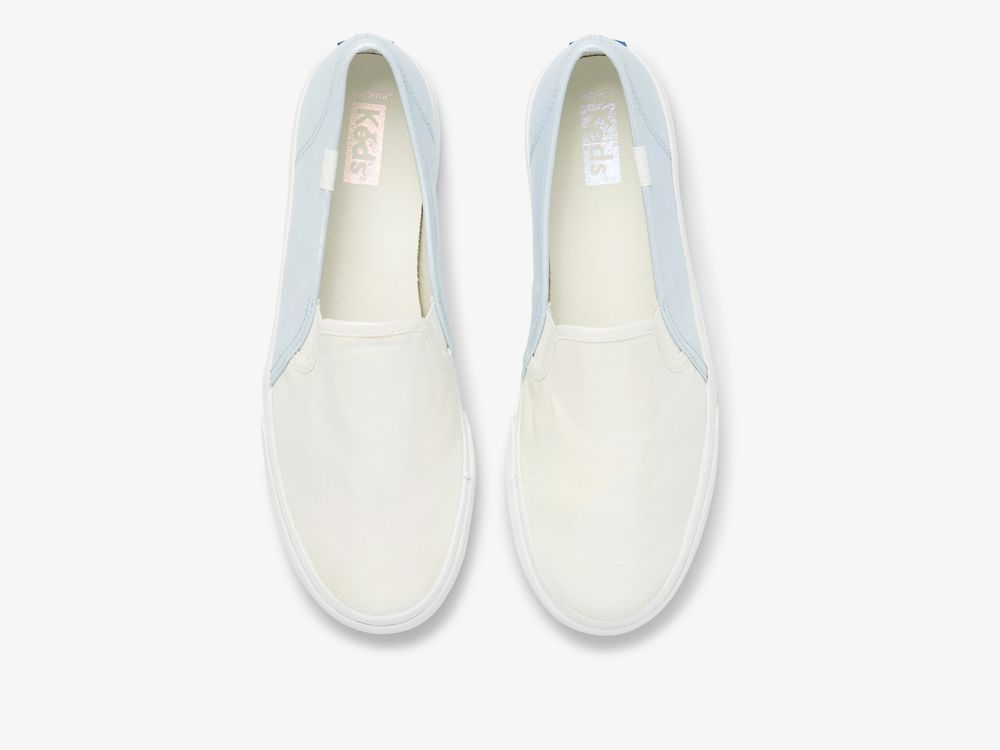 Keds Double Decker Iridescent Naisten SlipOnTennarit Kerma Monivärinen | FI-07746