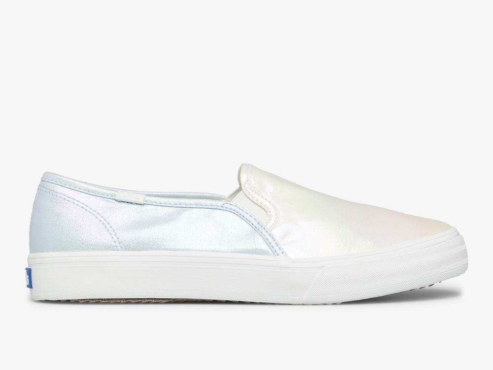 Keds Double Decker Iridescent Naisten SlipOnTennarit Kerma Monivärinen | FI-07746