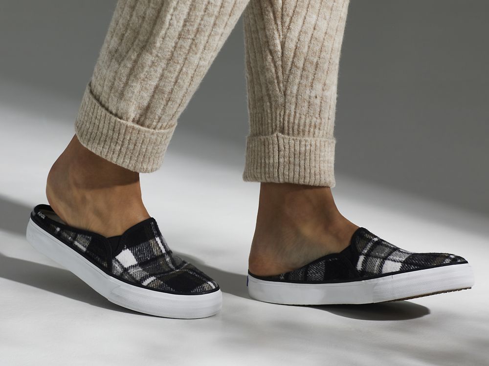 Keds Double Decker Mule Plaid Naisten Tossut Harmaat | FI-22755