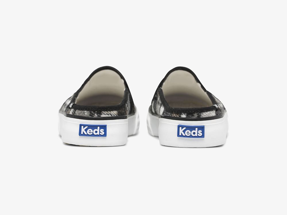 Keds Double Decker Mule Plaid Naisten Tossut Harmaat | FI-22755