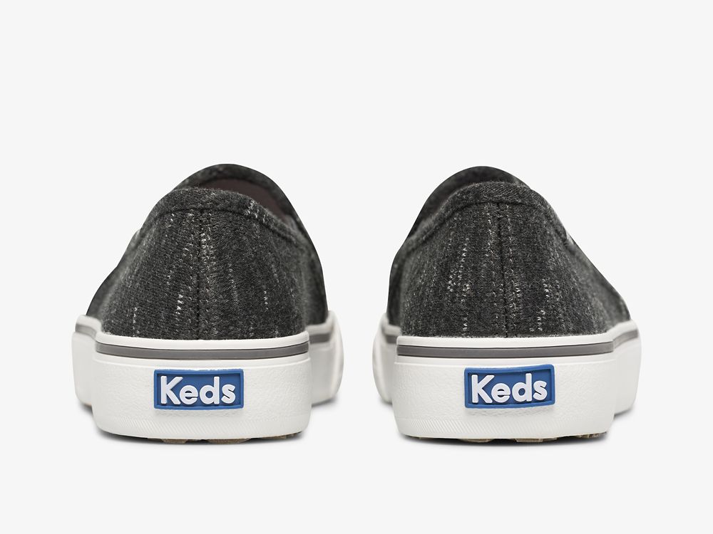 Keds Double Decker Speckle Jersey Naisten SlipOnTennarit Harmaat | FI-59115