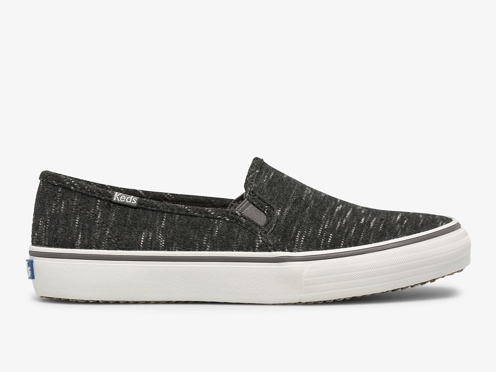 Keds Double Decker Speckle Jersey Naisten SlipOnTennarit Harmaat | FI-59115