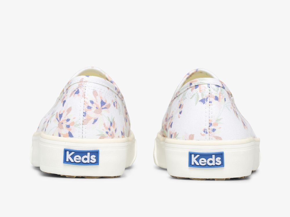 Keds Double Decker Spring Floral Naisten SlipOnTennarit Kerma | FI-53379