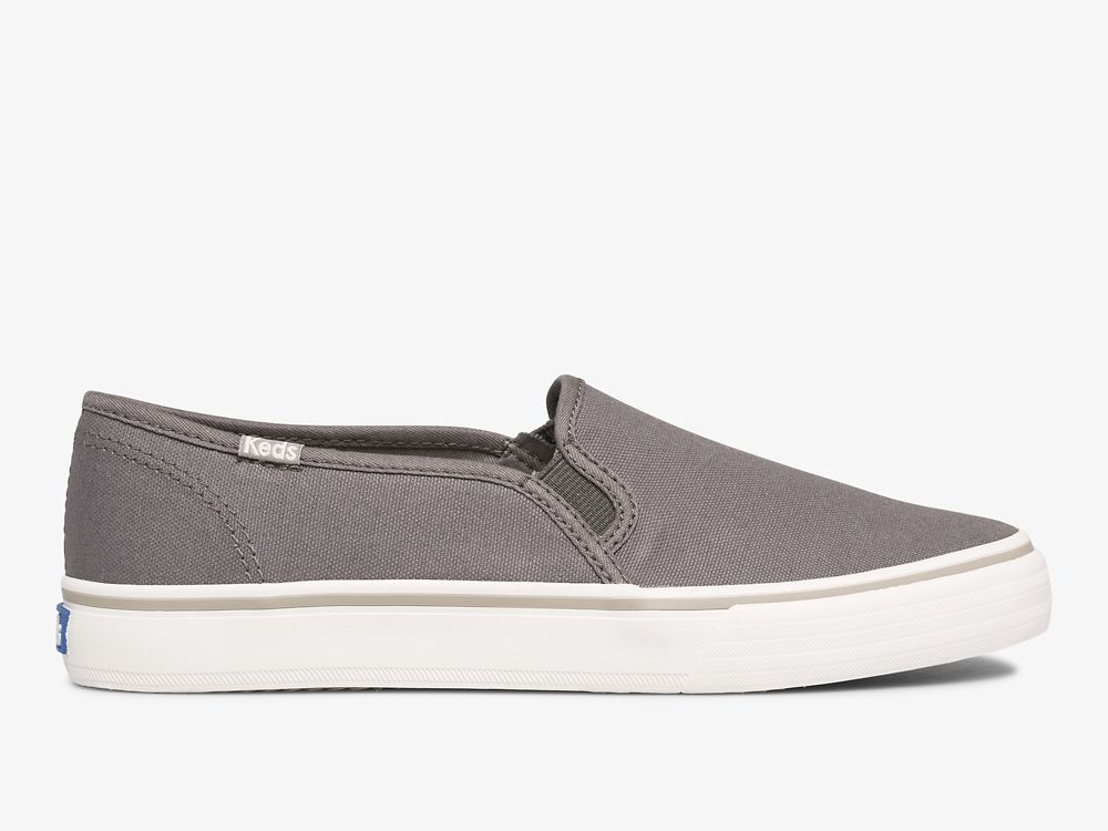 Keds Double Decker Washable Canvas Naisten SlipOnTennarit Harmaat | FI-03846